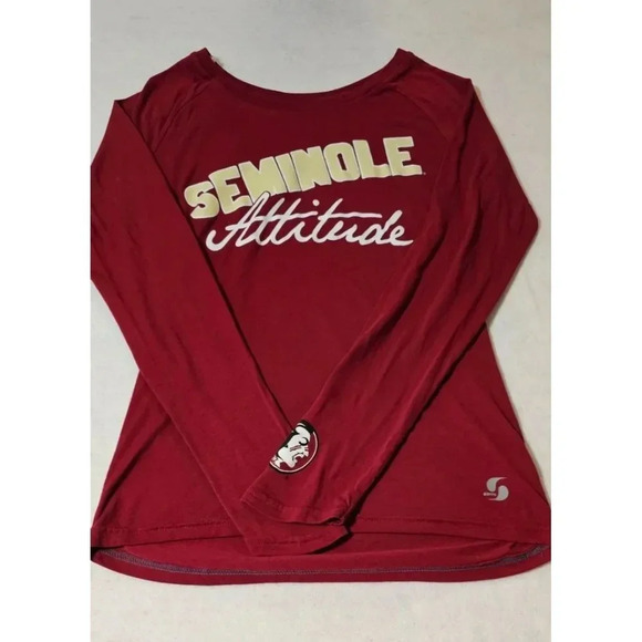 Soffe Tops - Florida State Seminoles SOFFE L/S Tee Womens Medium in Garnet Seminole Attitude